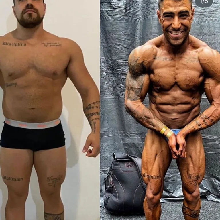 Transformação — 5 meses (−8 kg)